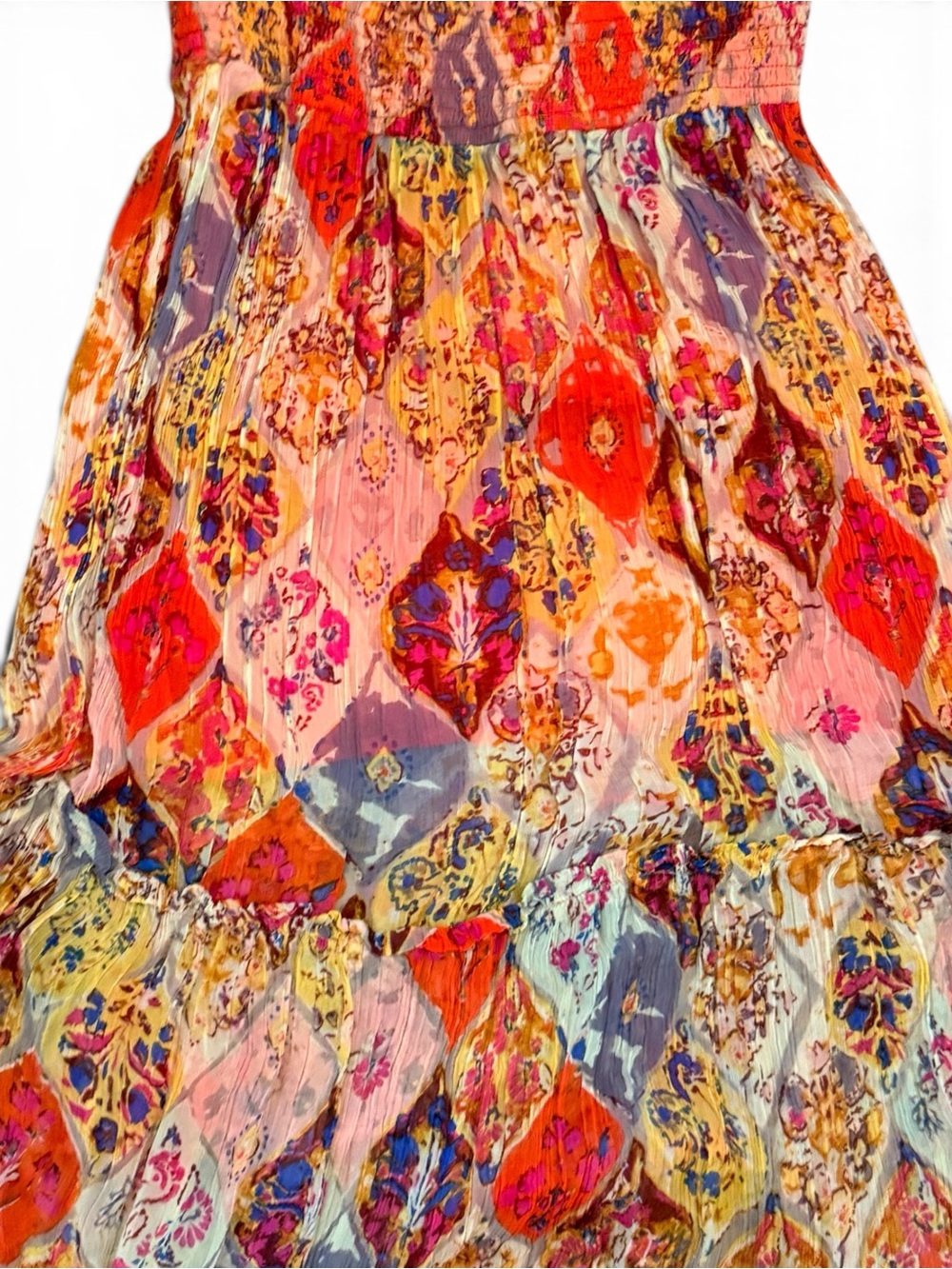 Free People The Great Escape Printed Maxi Skirt XS Boho Festival - Picture 4 of 9